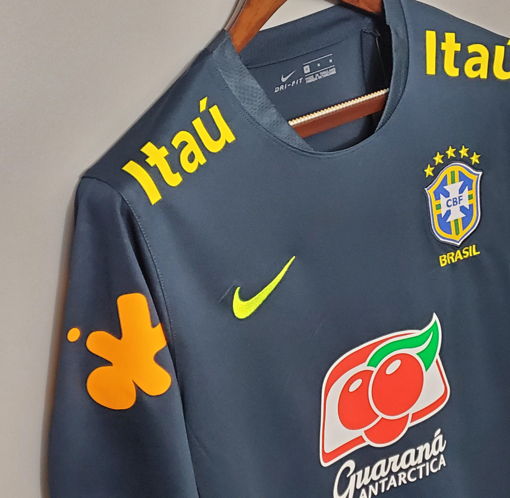 Brazil 2022 training navy shirt
