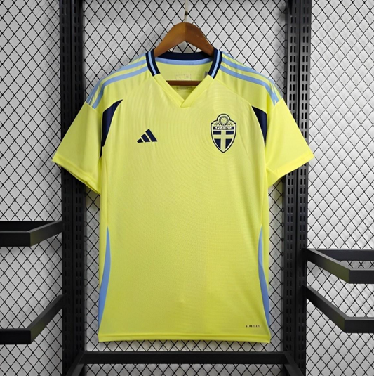 Sweden 2024 home yellow shirt