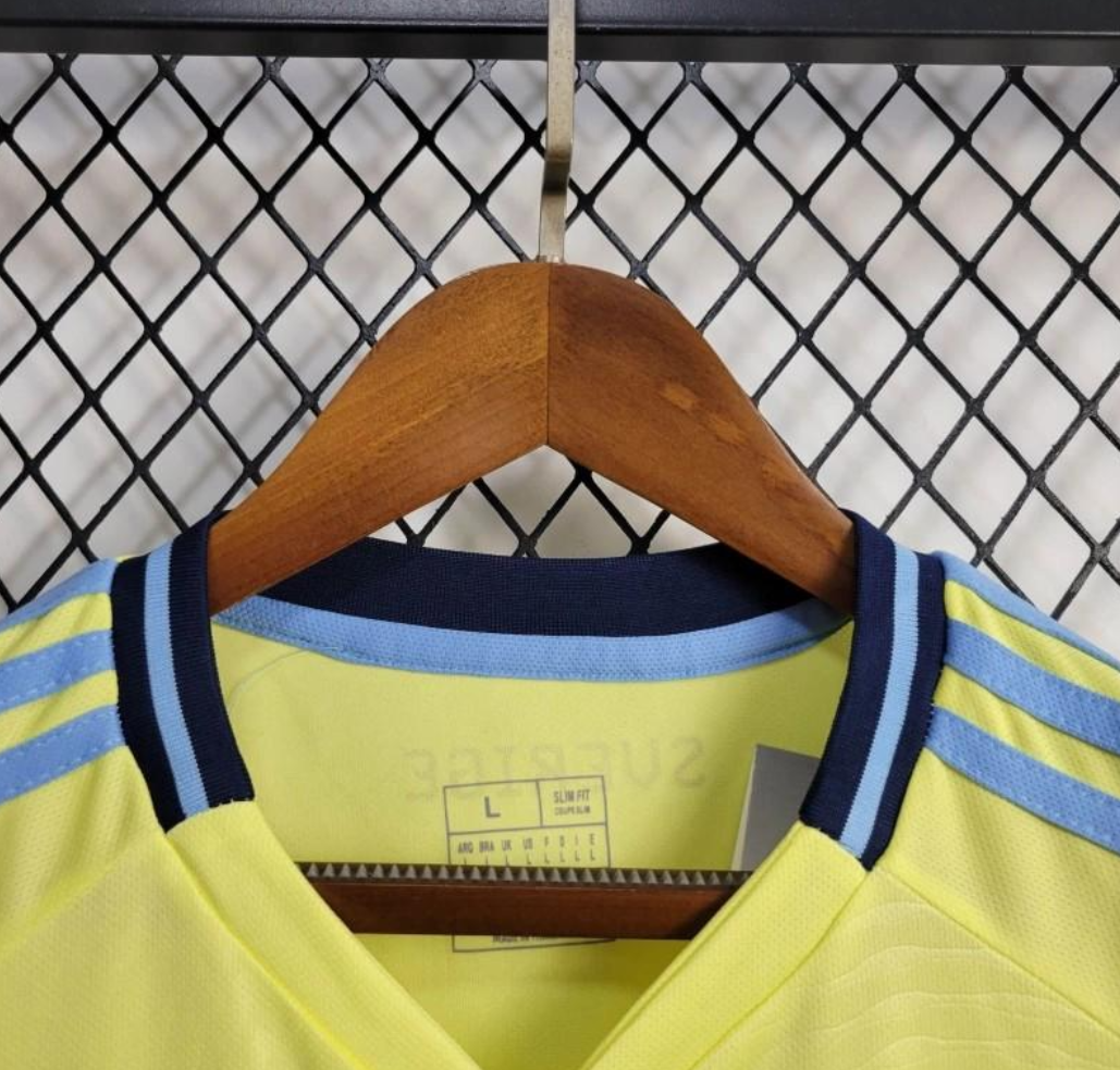 Sweden 2024 home yellow shirt