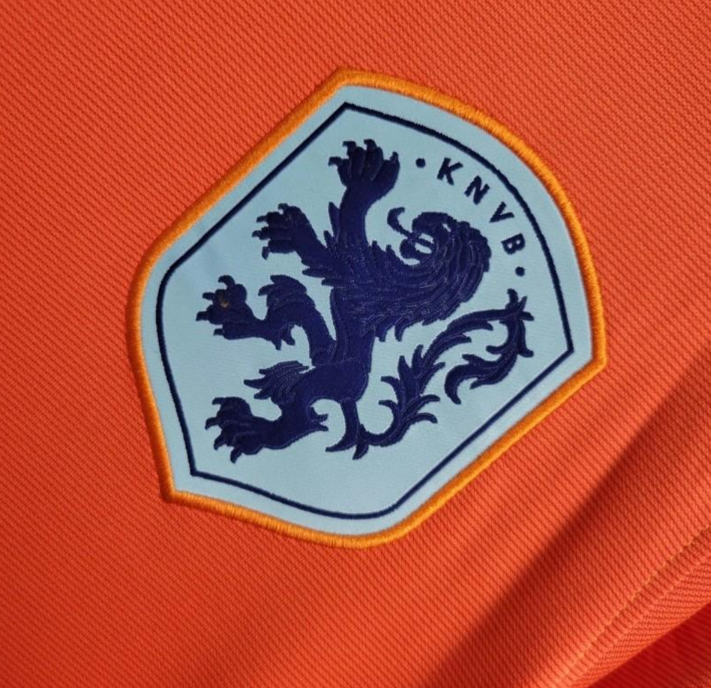 Netherlands 2024 home orange shirt