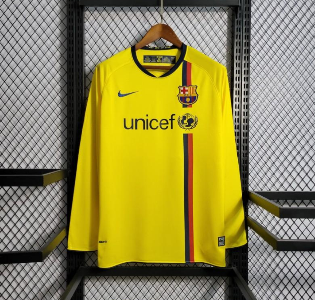 Barcelona 08/09 Long Sleeve Away Jersey