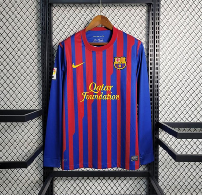 Barcelona 11/12 Long Sleeve Home Jersey