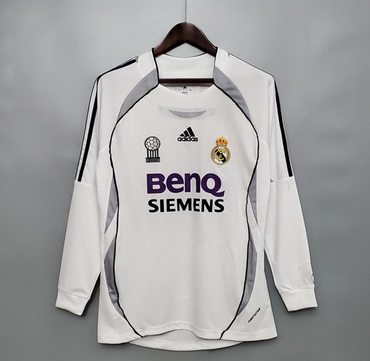 Real Madrid 06/07 Long Sleeve Home Jersey – A Golden Era