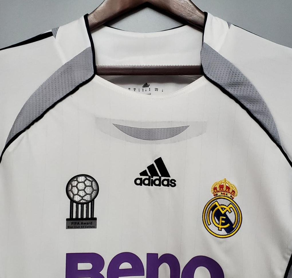 Real Madrid 06/07 Long Sleeve Home Jersey – A Golden Era