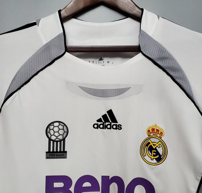 Real Madrid 06/07 Long Sleeve Home Jersey – A Golden Era