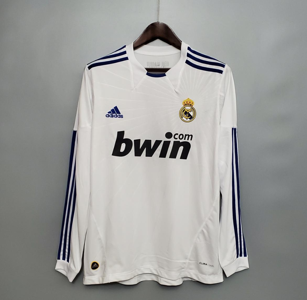 Real Madrid 10/11 Long Sleeve Home Jersey – A Classic Reimagined
