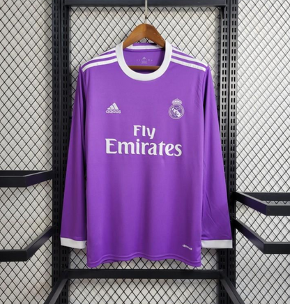 Real Madrid 17/18 Long Sleeve Away Jersey