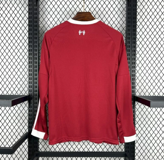 Liverpool 25/26 Long Sleeve Home Jersey – A Classic Reborn