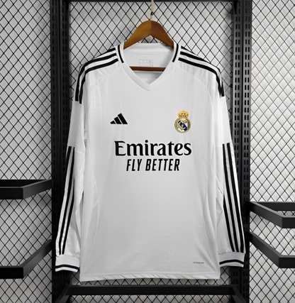 Real Madrid 24/25 Long Sleeve Home Jersey