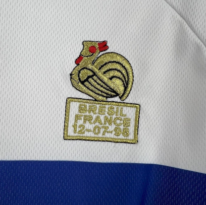 France 1998 Away Retro White Football Jersey