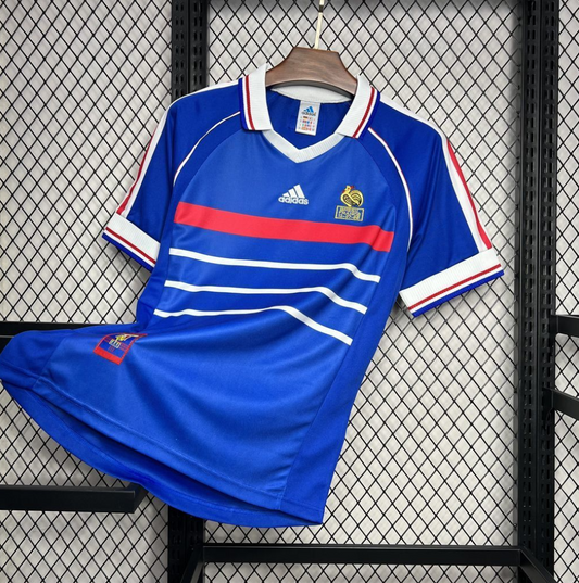 France 1998 World Cup Home Blue Football Jersey