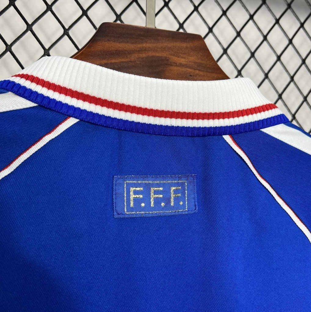 France 1998 World Cup Home Blue Football Jersey