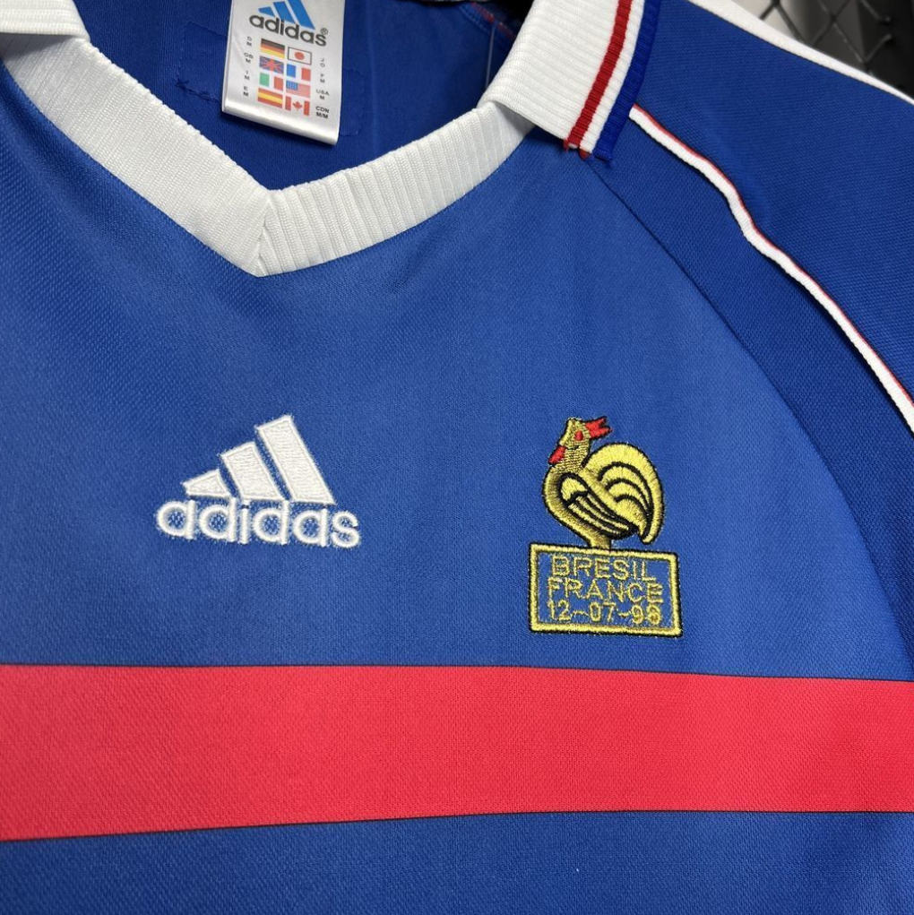 France 1998 World Cup Home Blue Football Jersey