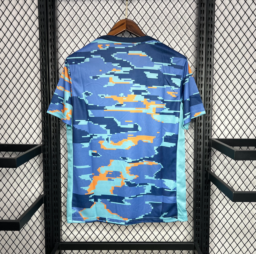 Netherlands 2024/2025 Pre-Match Training Blue Football Jersey
