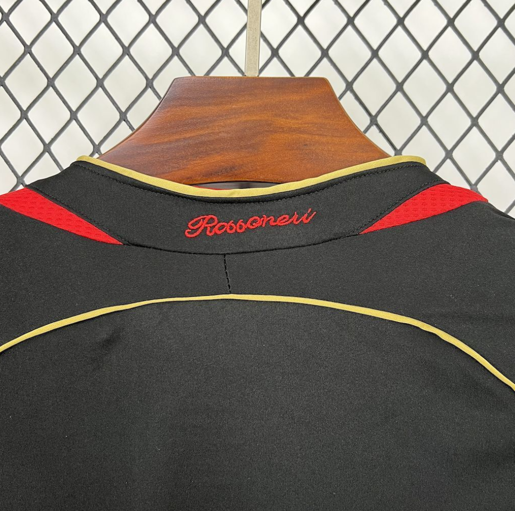 AC Milan 06/07 Third Away Black Long Sleeve Football Jersey Designed By Adidas