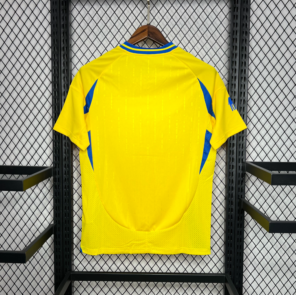 official Al-Nassr 24/25 Home  Yellow Football Short Sleeve Jersey Designed By Adidas