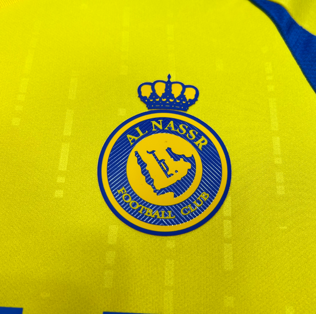 official Al-Nassr 24/25 Home  Yellow Football Short Sleeve Jersey Designed By Adidas
