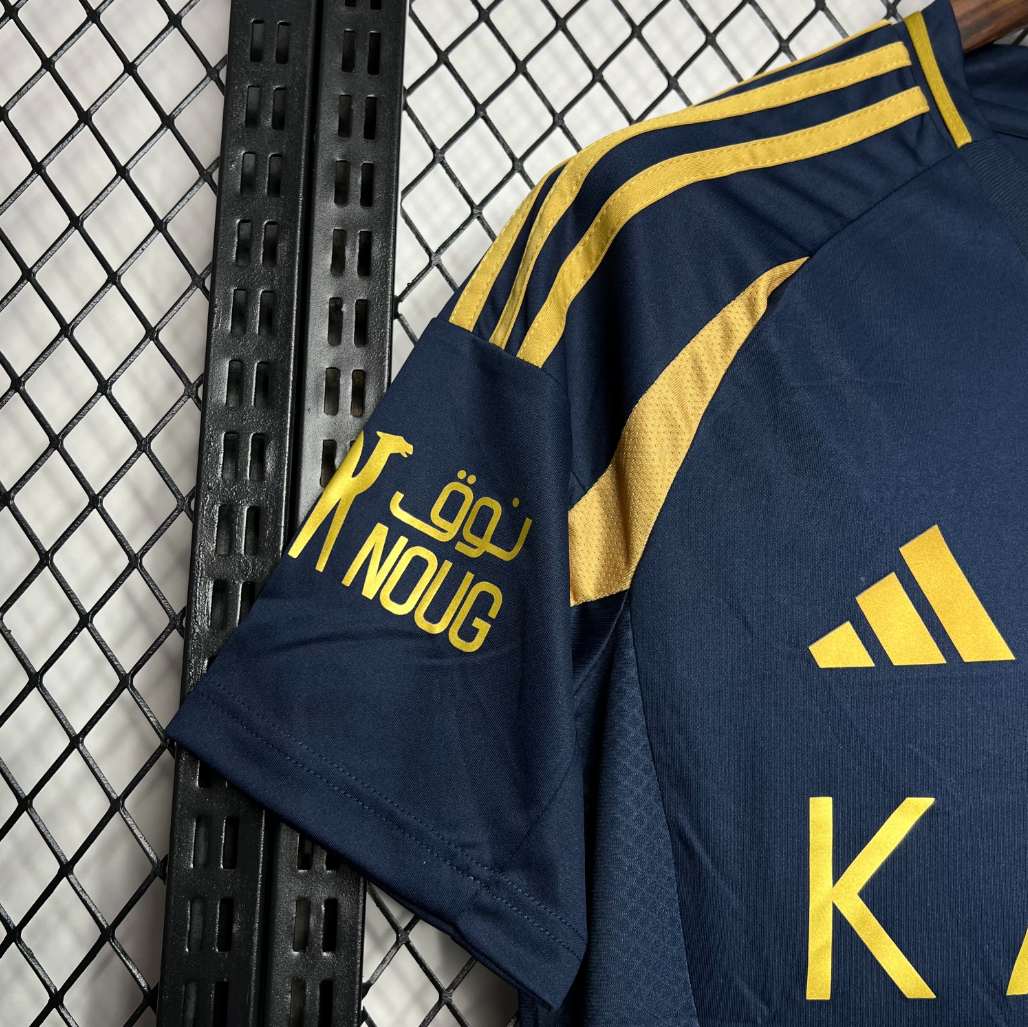 official Al-Nassr 24/25 Away Navy Football Short Sleeve Jersey Designed by Adidas