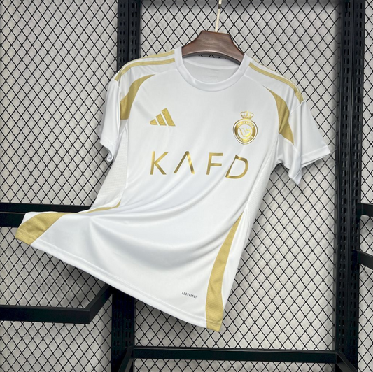 official Al-Nassr 24/25 Third White Football Short Sleeve Jersey Designed BY Adidas