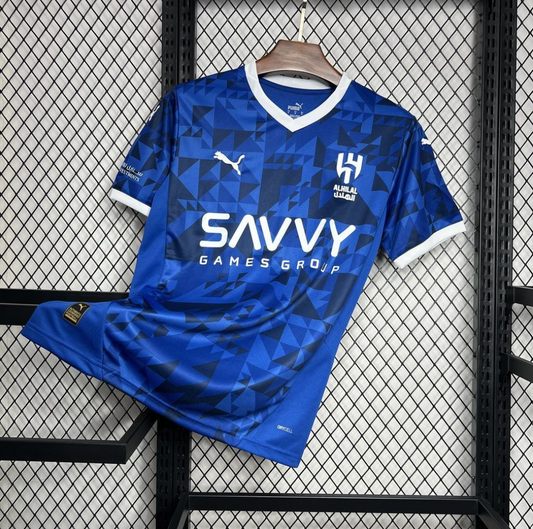 official Al Hilal 24/25 Home Blue Football Short Sleeve Jersey Designed By Puma