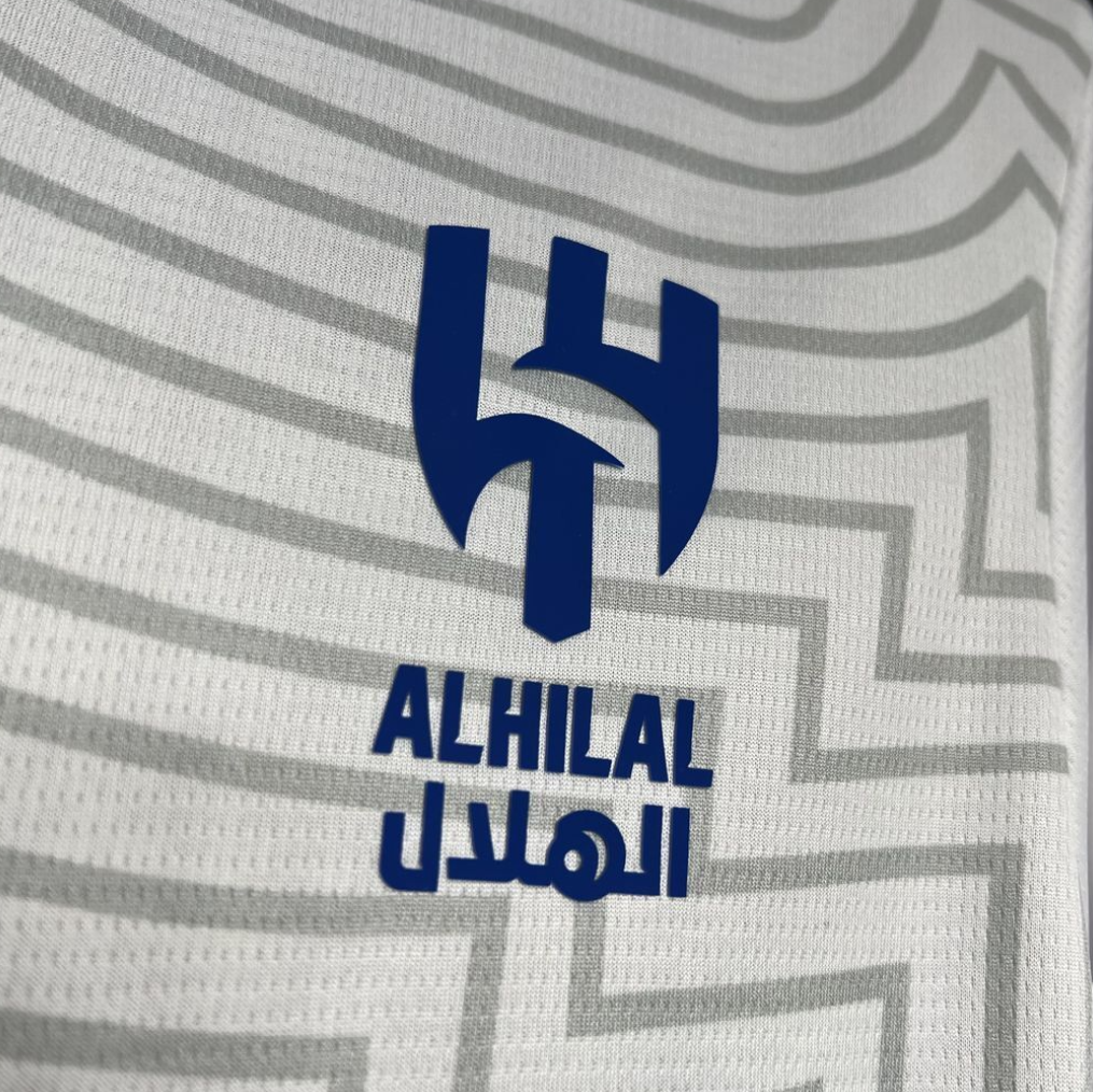 official Al Hilal 24/25 Away White and Blue Football Short Sleeve Jersey Designed By Puma