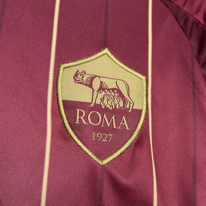 official AS Roma 24/25 Home Red Football Short Sleeve Jersey Designed By Adidas