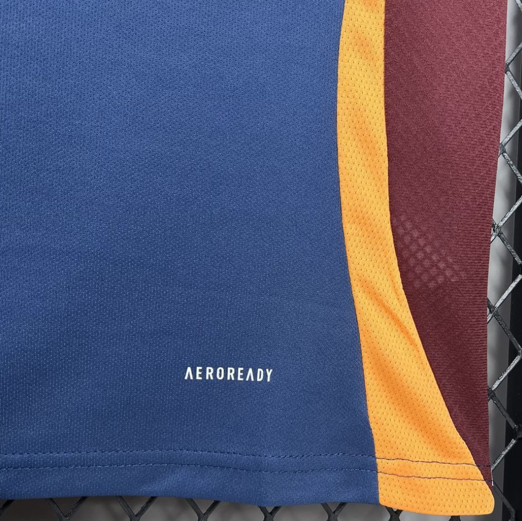 official AS Roma 24/25 Third Navy Football Short Sleeve Jersey Designed By Adidas