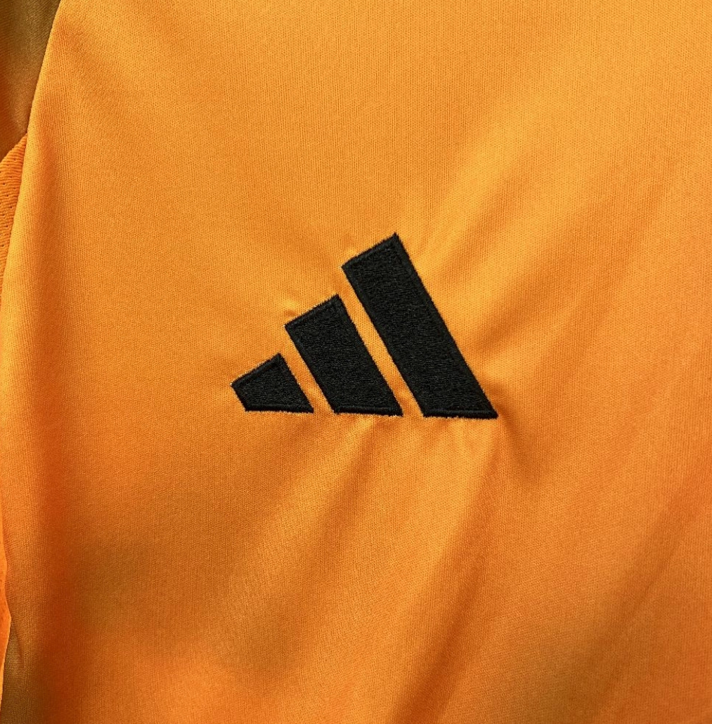 official AS Roma 25/26 Away Orange Football Short Sleeve Jersey Designed By Adidas
