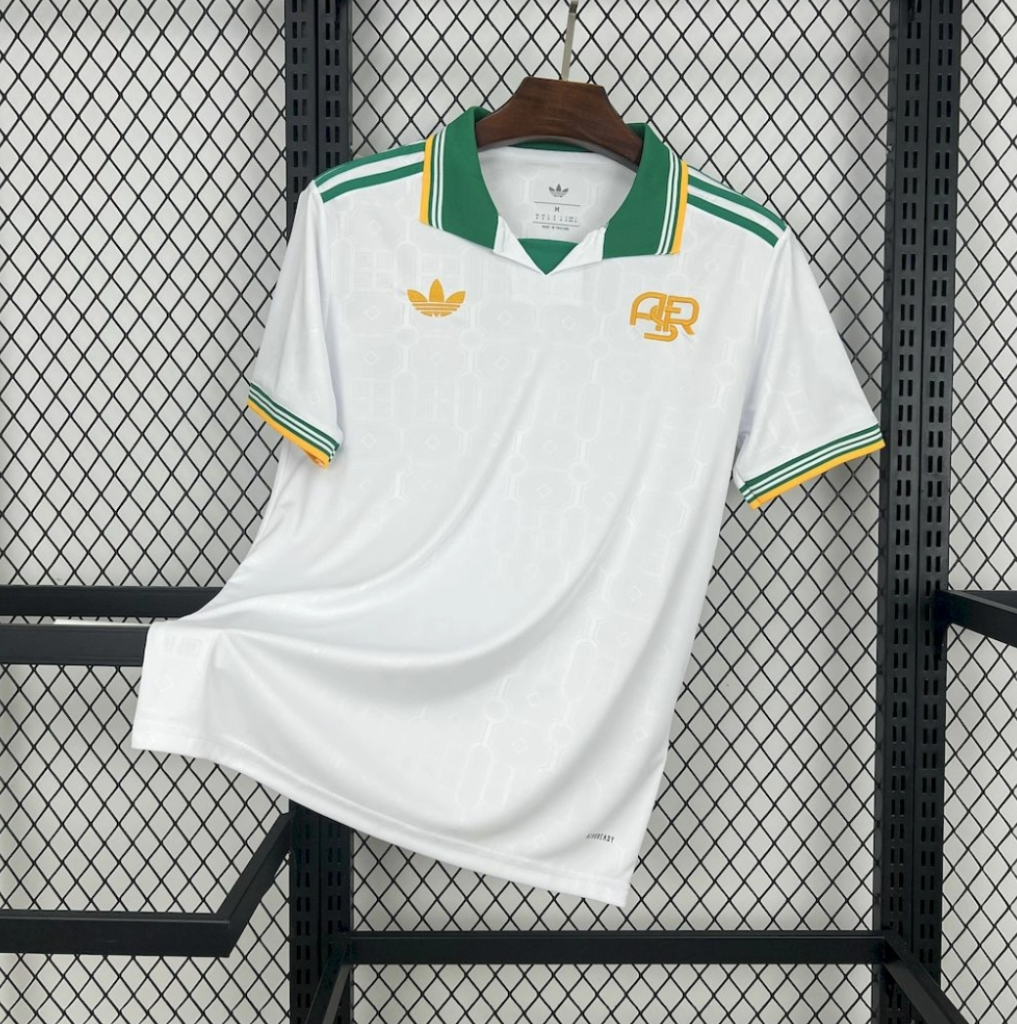official AS Roma 25/26 Third White Football Short Sleeve Jersey Designed By Adidas