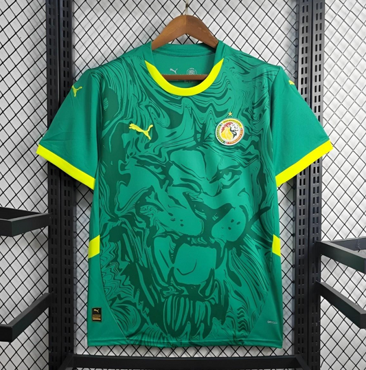 official Senegal 24/25 Away Green Football Short Sleeve Jersey Designed By Puma