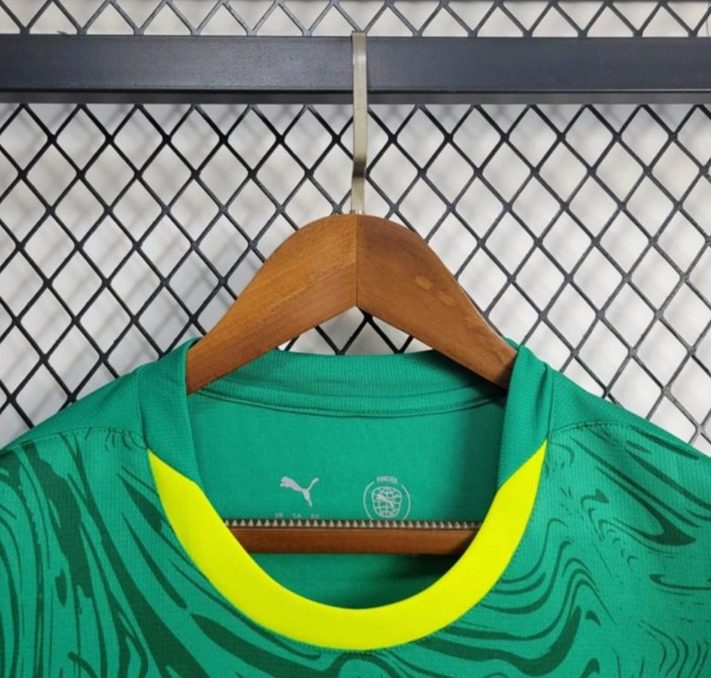 official Senegal 24/25 Away Green Football Short Sleeve Jersey Designed By Puma