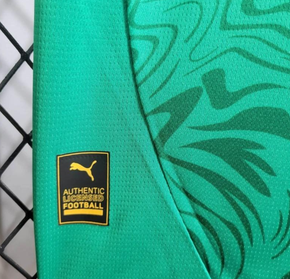 official Senegal 24/25 Away Green Football Short Sleeve Jersey Designed By Puma
