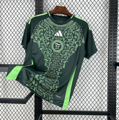 official Algeria 24/25 Away Green Football Short Sleeve Jersey Designed By Adidas