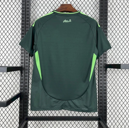 official Algeria 24/25 Away Green Football Short Sleeve Jersey Designed By Adidas
