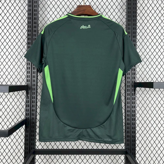 official Algeria 24/25 Away Green Football Short Sleeve Jersey Designed By Adidas