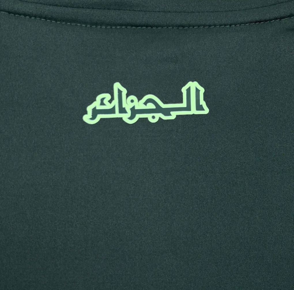 official Algeria 24/25 Away Green Football Short Sleeve Jersey Designed By Adidas
