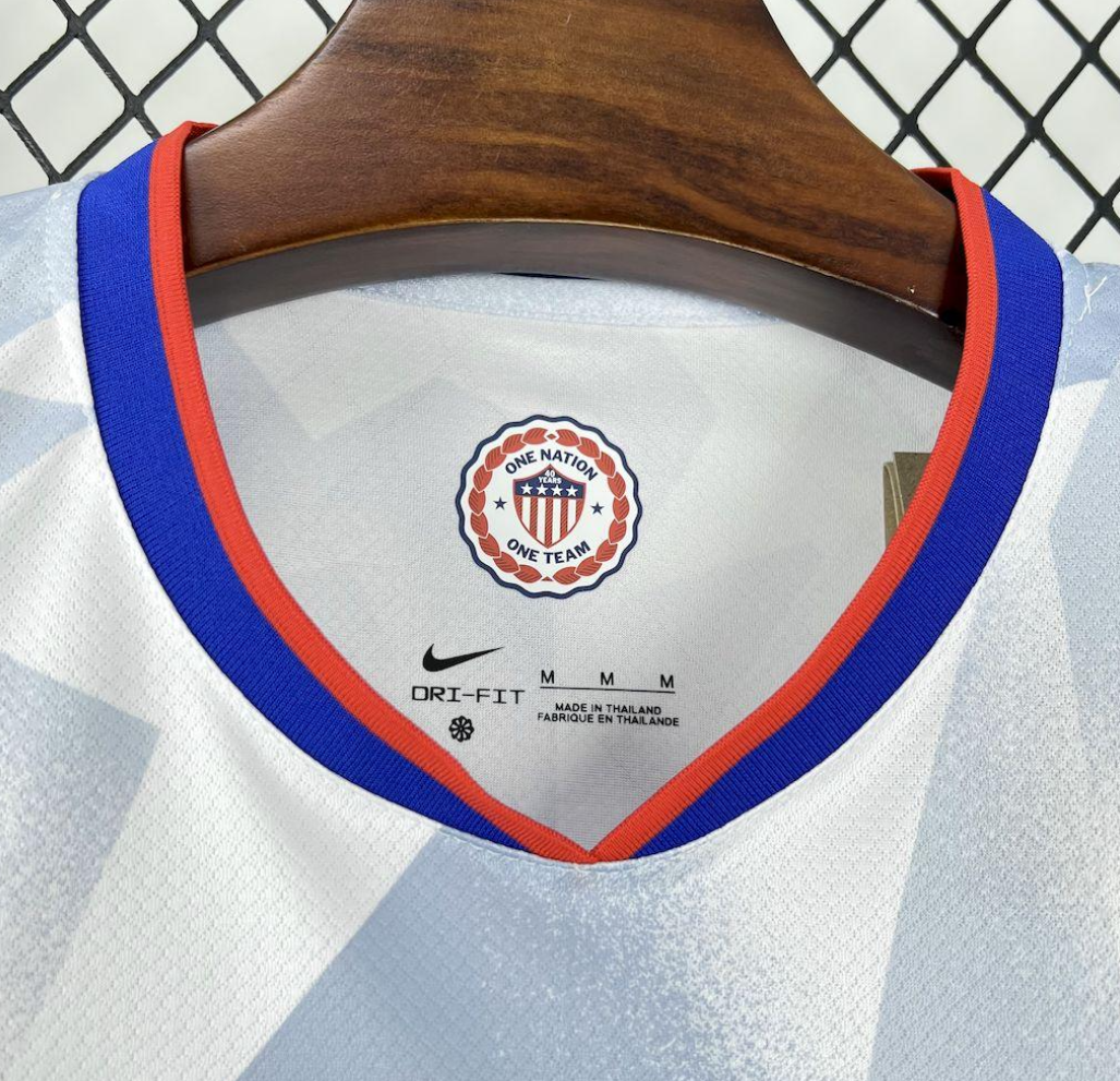 official USA 25/26 Home White Football Short Sleeve Jersey Designed By Nike