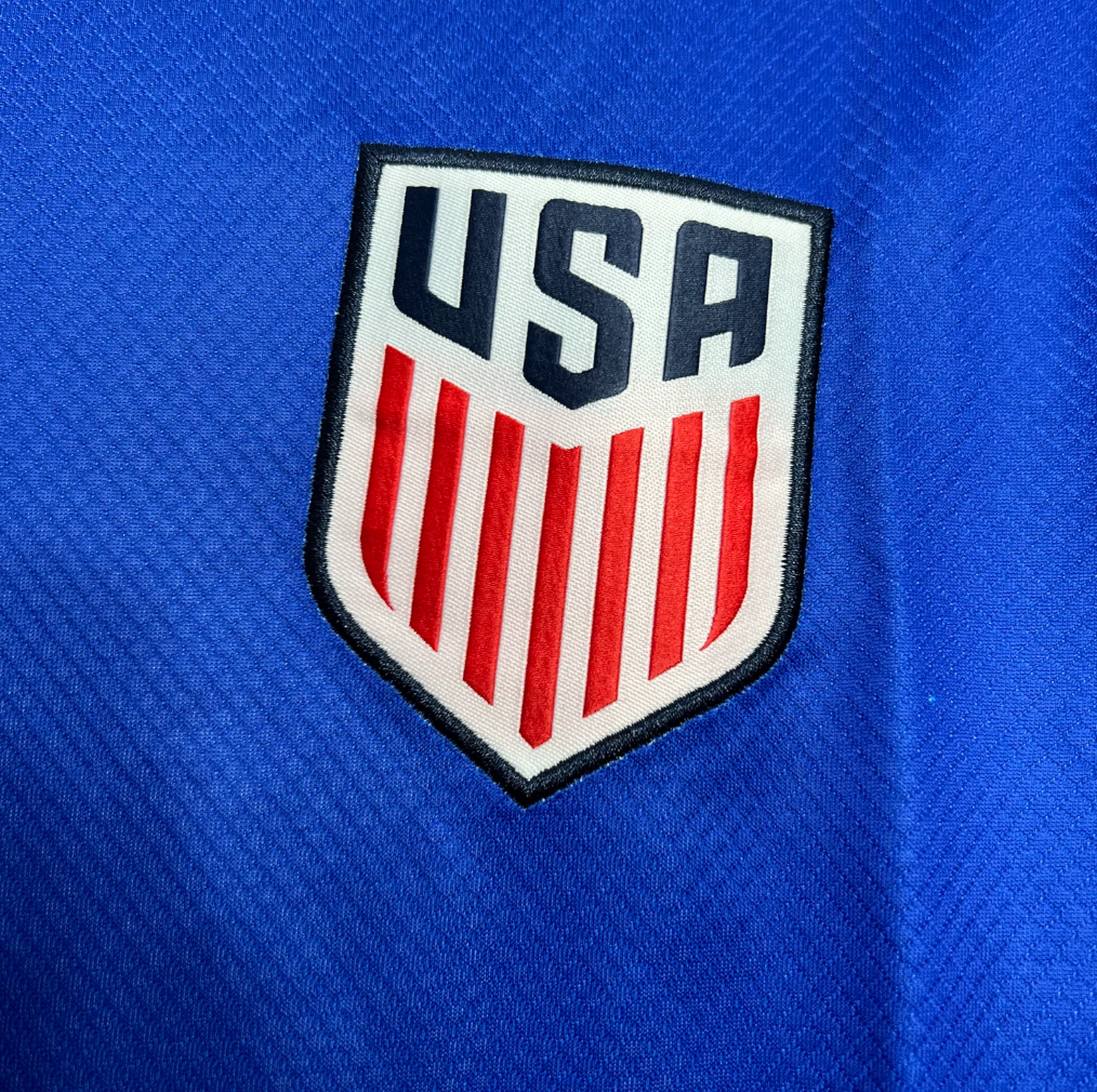 official USA 24/25 Away Blue Football Short Sleeve Jersey Designed By Nike