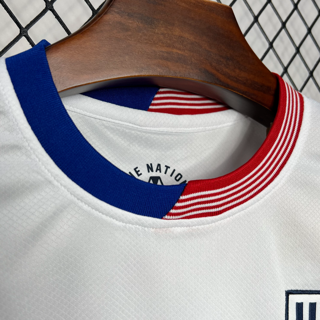 official USA 24/25 Home White Football Short Sleeve Jersey Designed by Nike