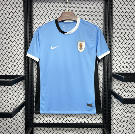 official Uruguay 24/25 Home Blue Football Short Sleeve Jersey Designed By Nike