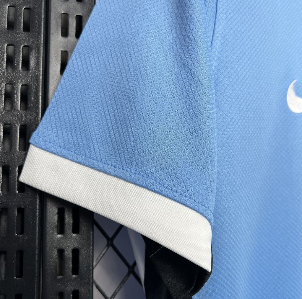 official Uruguay 24/25 Home Blue Football Short Sleeve Jersey Designed By Nike
