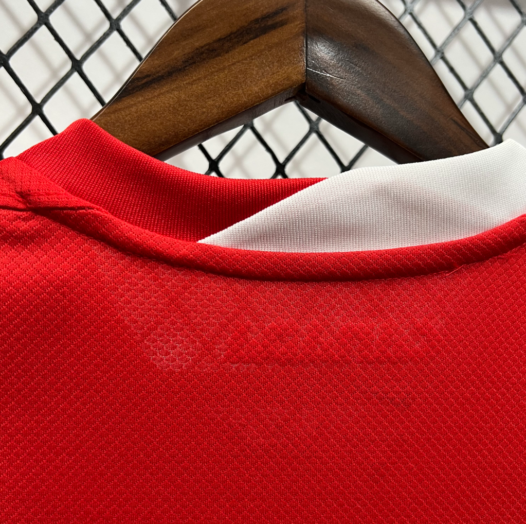 official Canada 24/25 Home Red Football Short Sleeve Jersey Designed By Nike