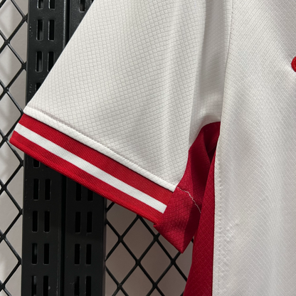 official Canada 24/25 Away White Football Short Sleeve Jersey Designed By Nike
