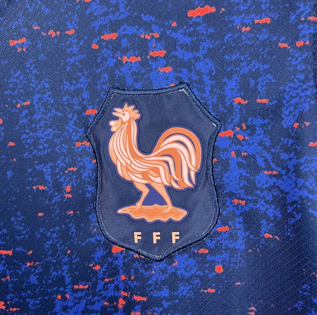 official France 25/26 Home Blue Football Short Sleeve Jersey Designed By Nike