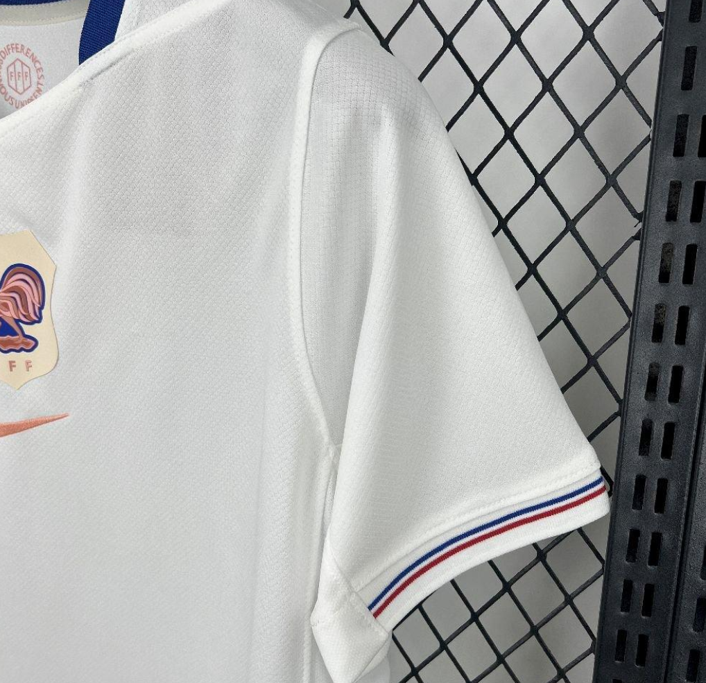 official France 25/26 Away White Football Short Sleeve Jersey Designed By Nike