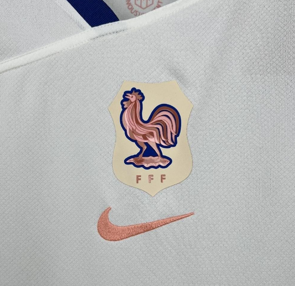 official France 25/26 Away White Football Short Sleeve Jersey Designed By Nike