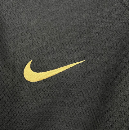 official Portugal 2006 Away Retro Black Football Jersey designed by Nike