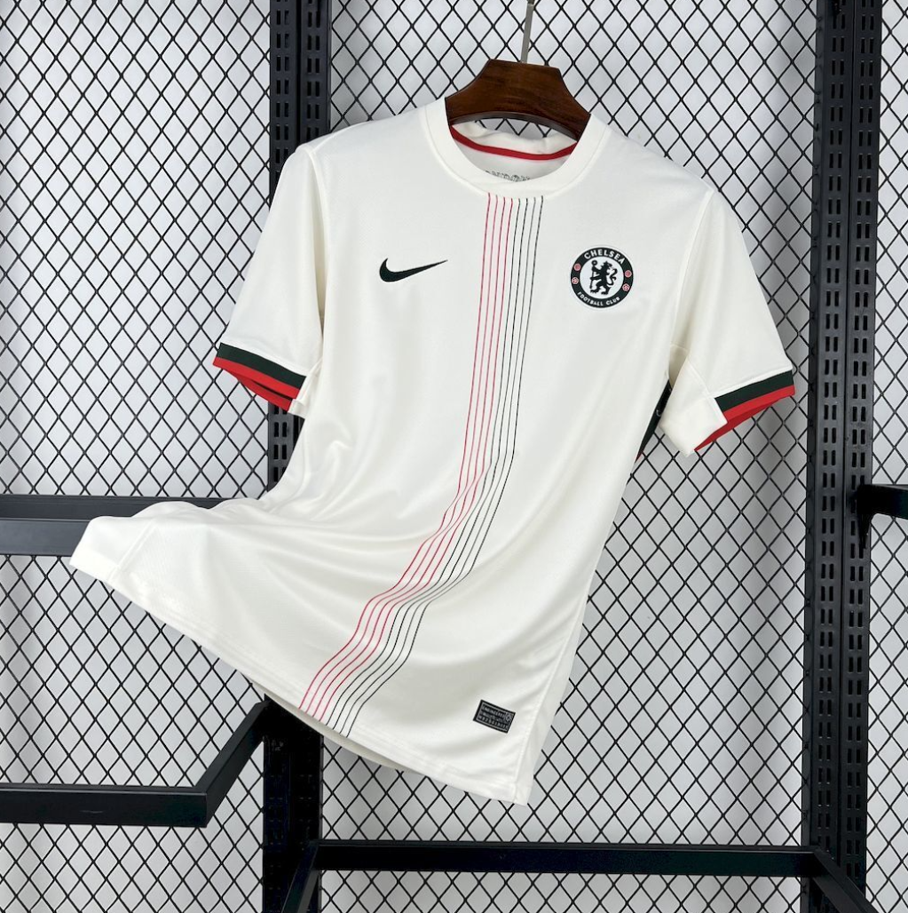 official Chelsea 25/26 Away White Football Jersey  designed by Nike