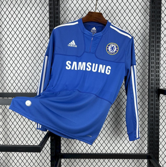 official Chelsea 09/10 Home Retro Long Sleeve Blue Football Jersey designed by Adidas