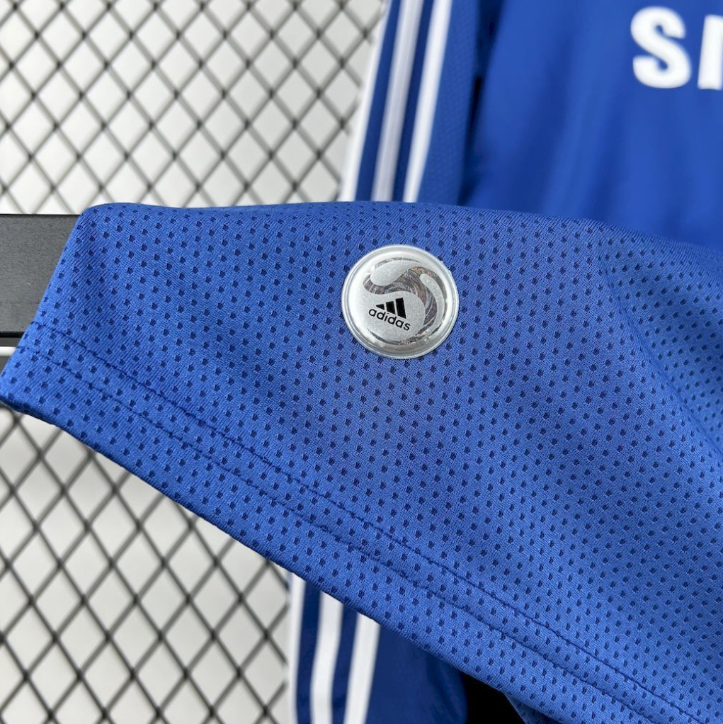 official Chelsea 09/10 Home Retro Long Sleeve Blue Football Jersey designed by Adidas